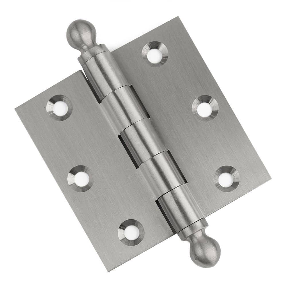 Door Hinge 3 x 3 Solid Brass – Satin Nickel (US15)