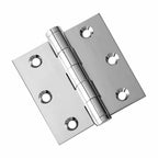 Door Hinge 3 x 3 Solid Brass – Polished Chrome (US26)