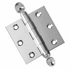 Door Hinge 3 x 3 Solid Brass – Polished Chrome (US26)