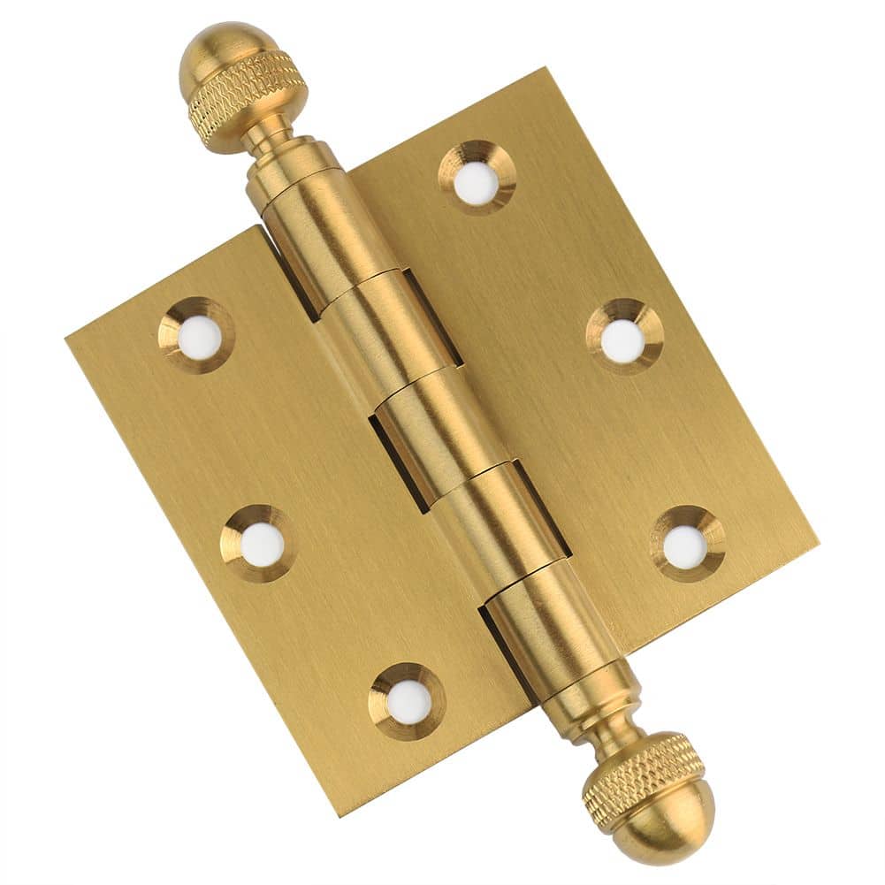 Door Hinge 3 x 3 Solid Brass – Satin Brass (US4)