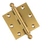 Door Hinge 3 x 3 Solid Brass – Satin Brass (US4)