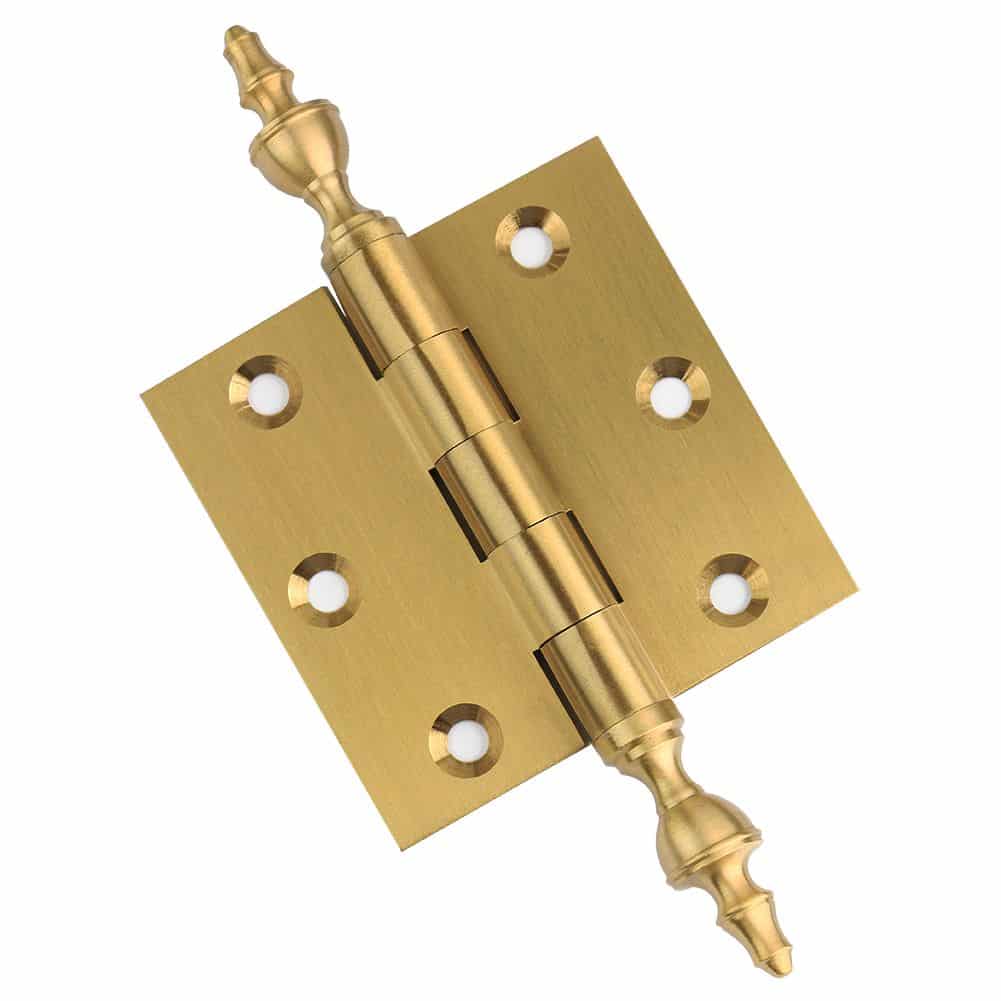 Door Hinge 3 x 3 Solid Brass – Satin Brass (US4)
