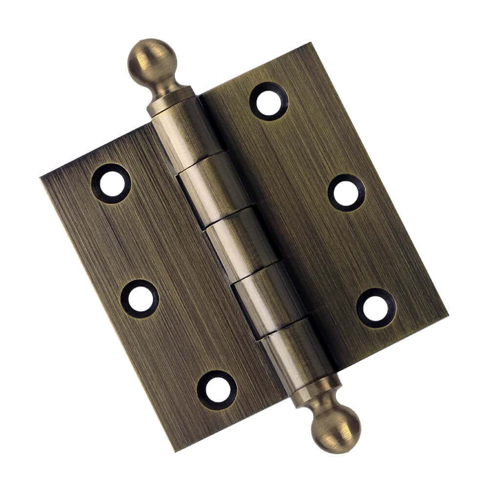 Door Hinge 3 x 3 Solid Brass – Antique Brass (US5)