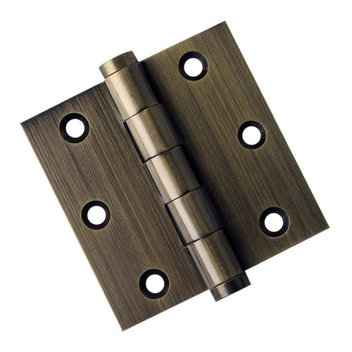 Door Hinge 3 x 3 Solid Brass – Antique Brass (US5)