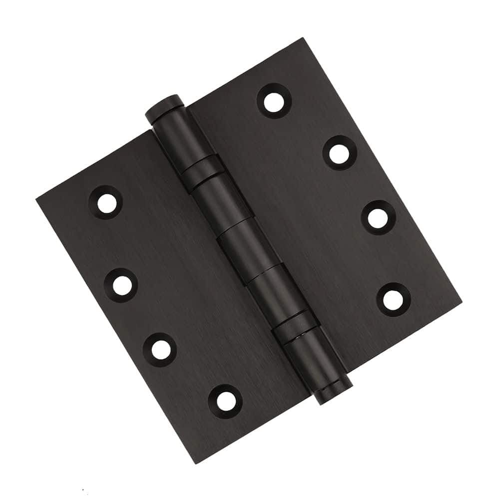 Door Hinge 4 x 4 Inch Solid Brass Ball Bearing – Oil Rubbed Bronze (US10B)