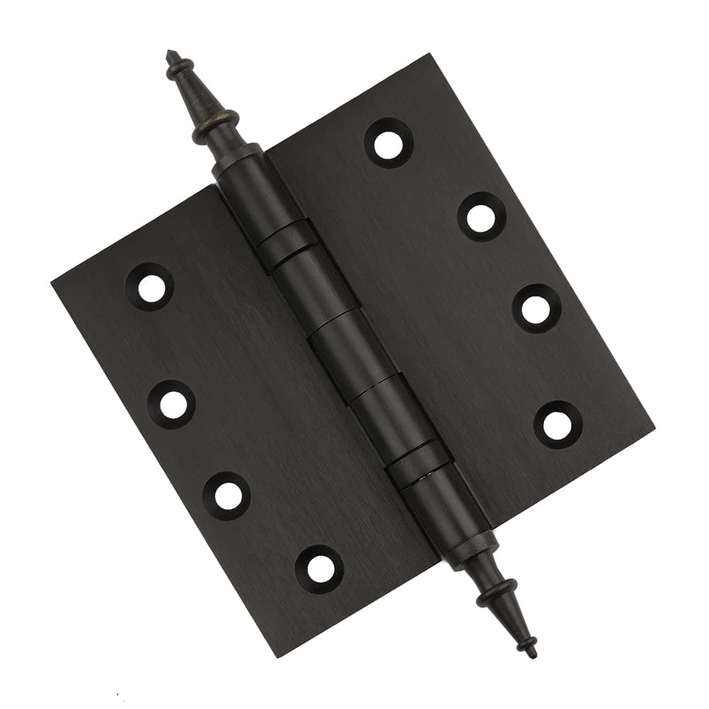 Door Hinge 4 x 4 Inch Solid Brass Ball Bearing – Oil Rubbed Bronze (US10B)