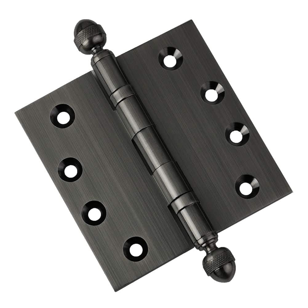 Door Hinge 4 x 4 Inch Solid Brass Ball Bearing – Pewter (US17A)