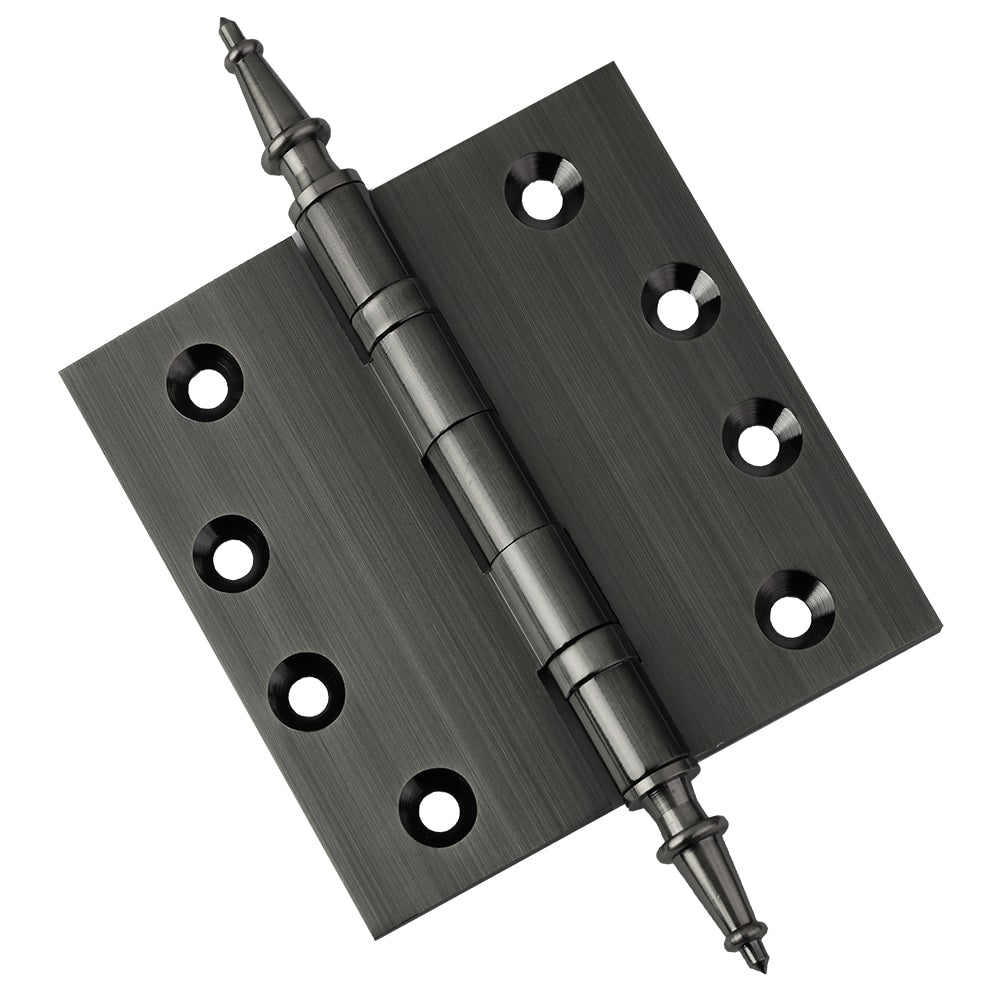 Door Hinge 4 x 4 Inch Solid Brass Ball Bearing – Pewter (US17A)