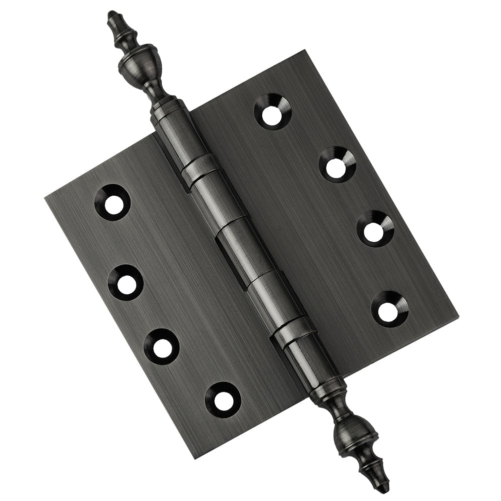 Door Hinge 4 x 4 Inch Solid Brass Ball Bearing – Pewter (US17A)