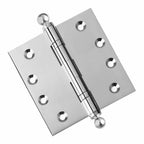 Door Hinge 4 x 4 Inch Solid Brass Ball Bearing – Polished Chrome (US26)