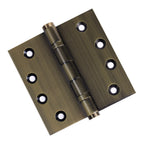 Door Hinge 4 x 4 Inch Solid Brass Ball Bearing – Antique Brass (US5)