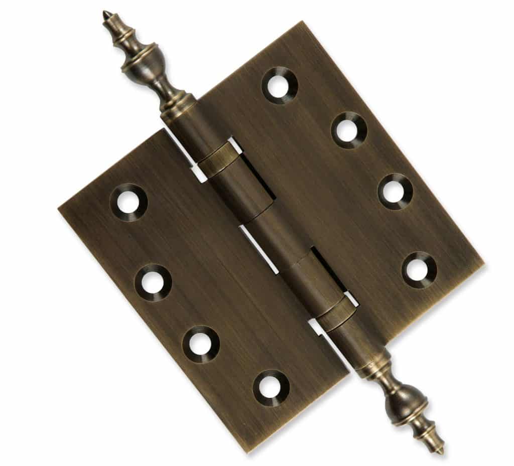 Door Hinge 4 x 4 Inch Solid Brass Ball Bearing – Antique Brass (US5)