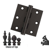 Door Hinge 3 x 3 Solid Brass – Oil Rubbed Bronze (US10B)