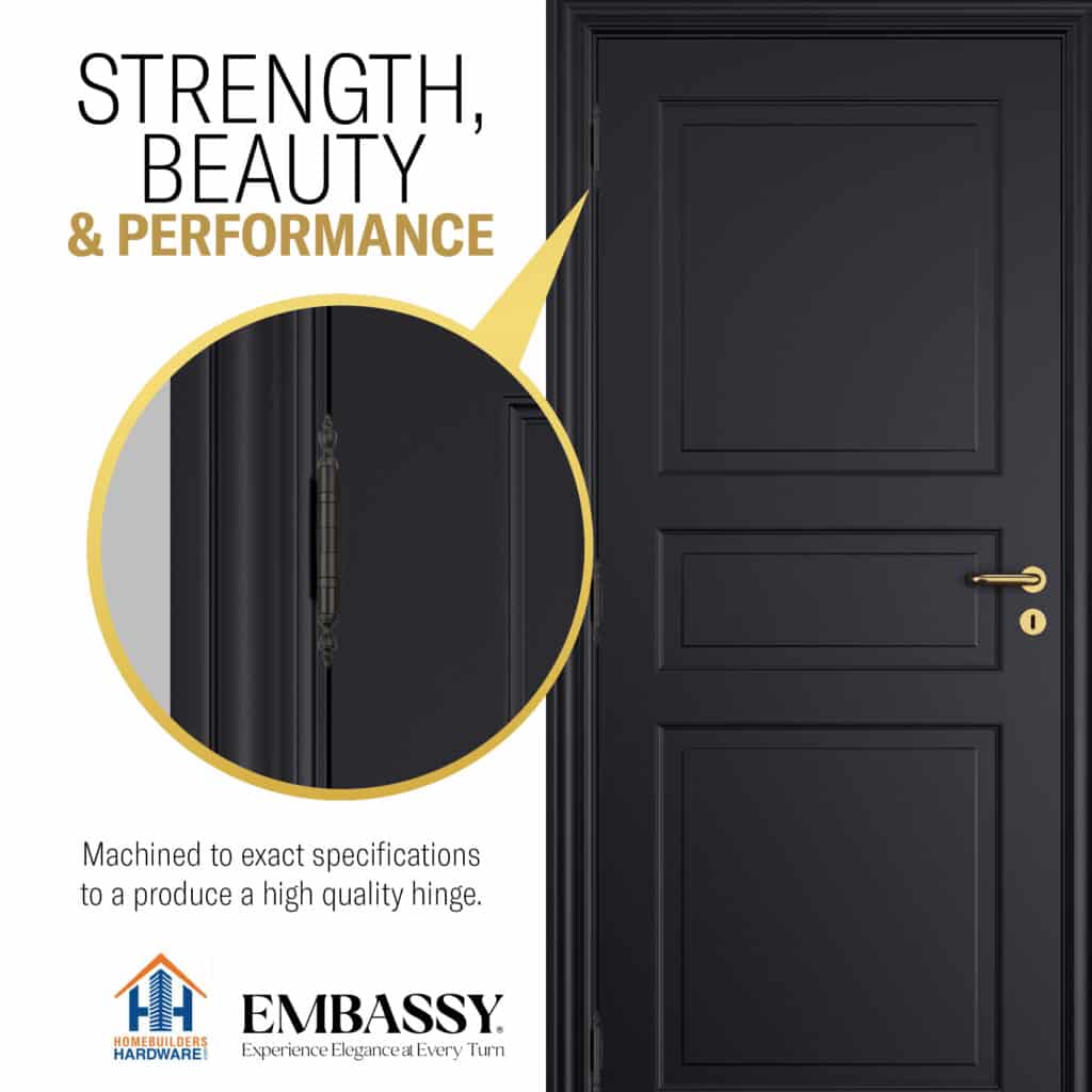 Door Hinge 3 x 3 Solid Brass – Oil Rubbed Bronze (US10B)