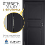 Door Hinge 3.5 x 3.5 Solid Brass Ball Bearing – Pewter (US17A)
