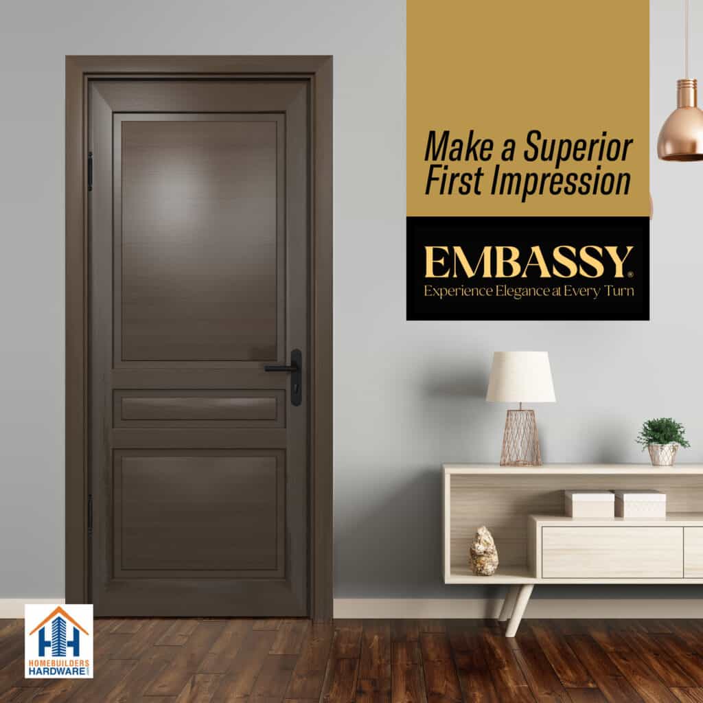 Door Hinge 3 x 3 Solid Brass – Black (US19)