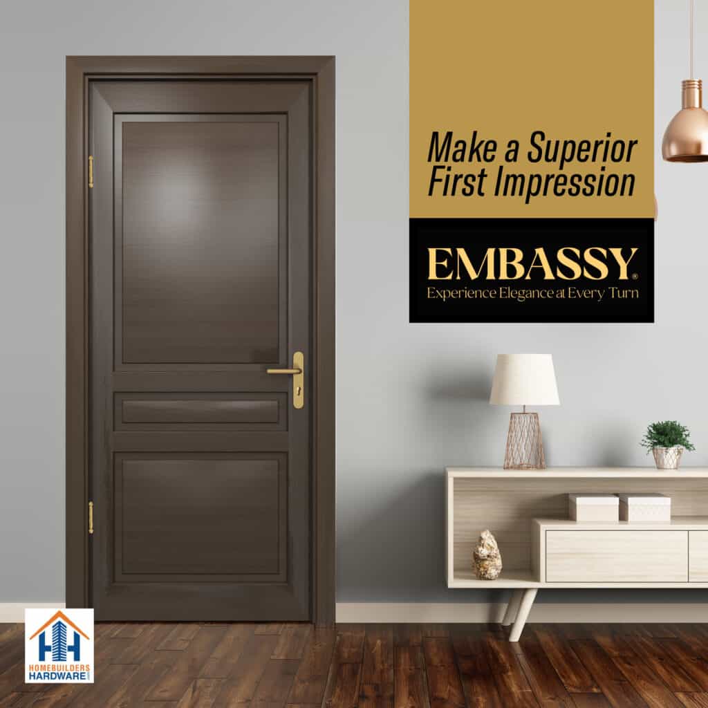 Door Hinge 3.5 x 3.5 Solid Brass Ball Bearing – Satin Brass (US4)